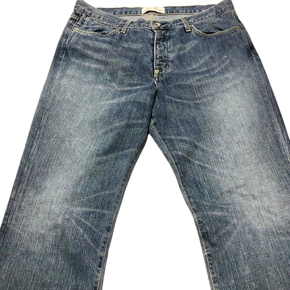 Paperdenim&cloth Men Jeans Sz 36X35 Buttonfly Light Wash Denim 2-GTS-13 Metro 3 - Picture 3 of 11